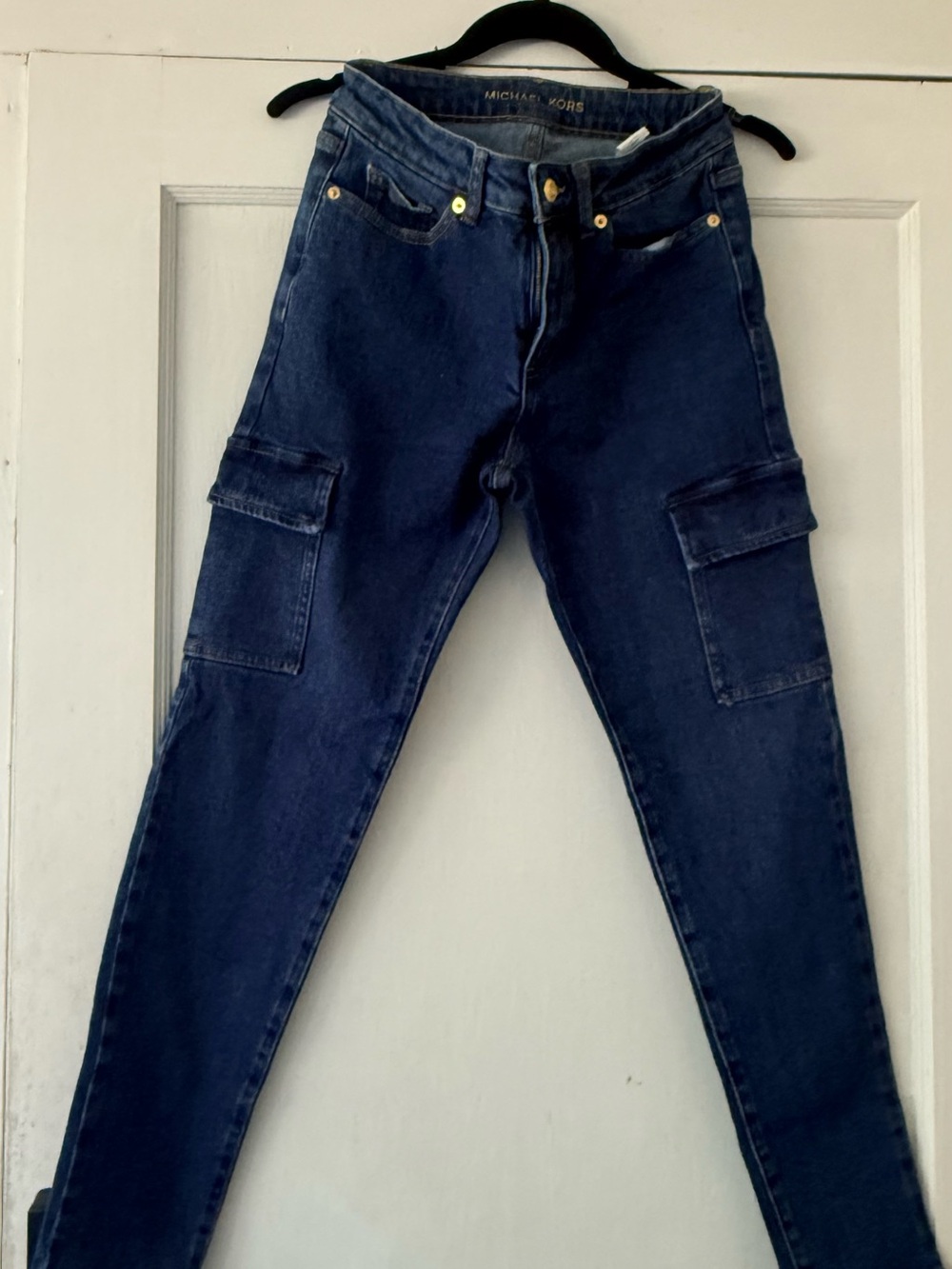 Michael Kors Dark Blue Cargo Skinny Jeans